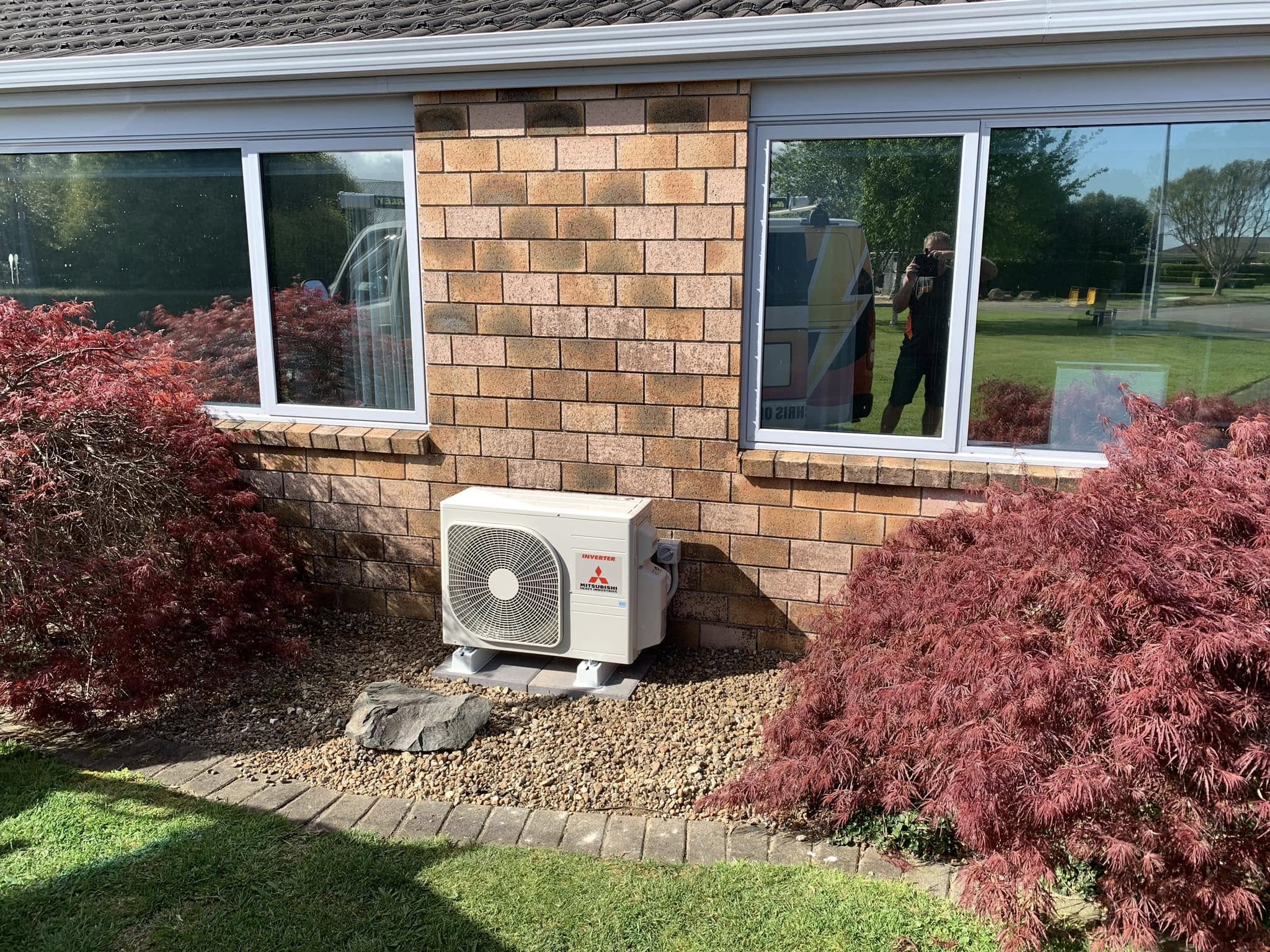 Clean heat pump installation completed by CO Electrical
