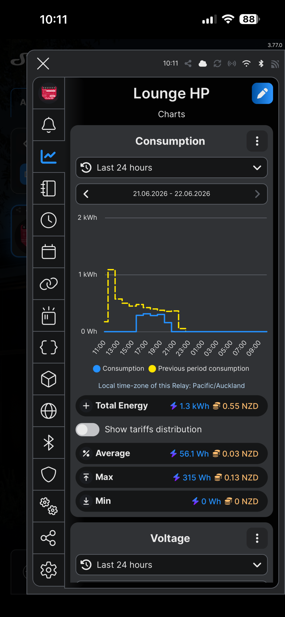 Smart garage door automation using Shelly relay and wireless door sensor
