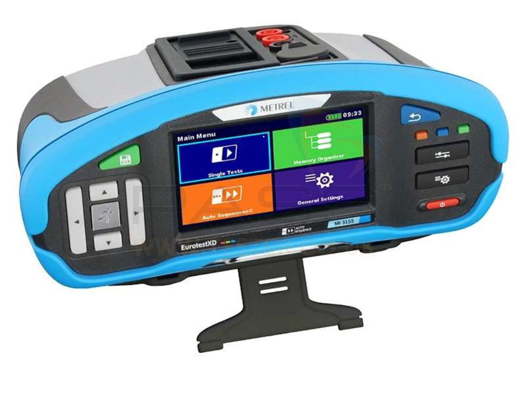 Professional Metrel electrical test equipment used for EV charger testing