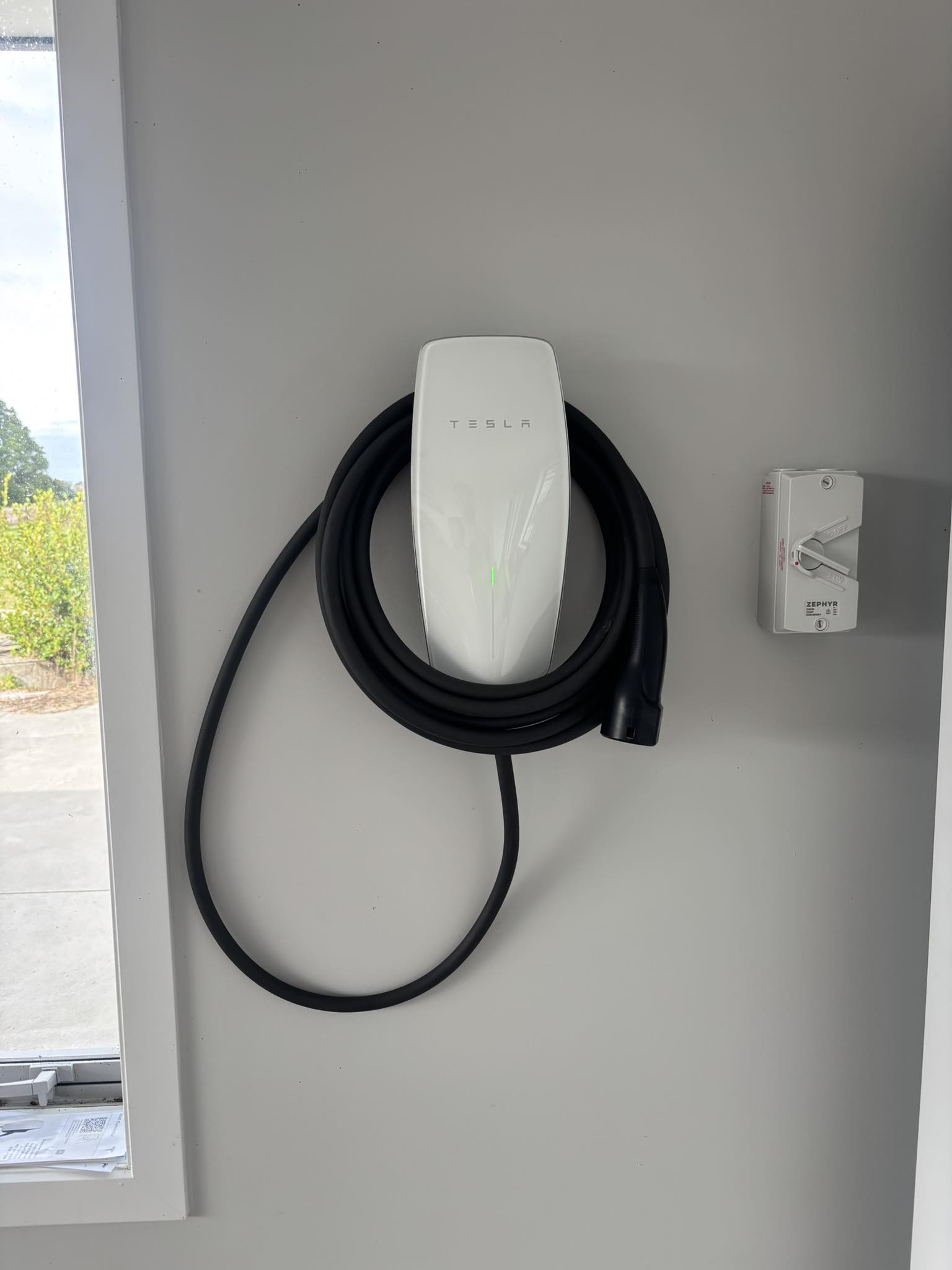 Tesla EV charger installation