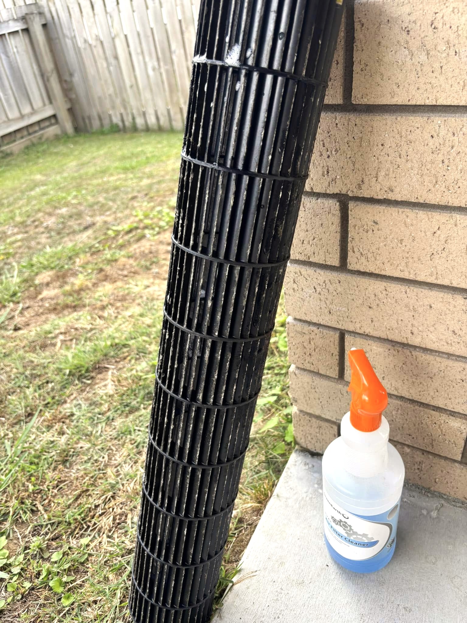 Heat Pump Servicing Te Awamutu dirty heat pump blower wheel before cleaning