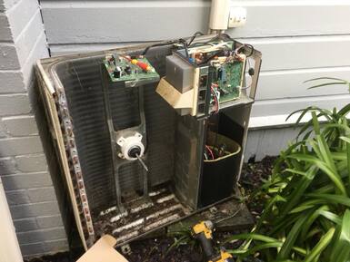 Heat pump Condenser fan repair