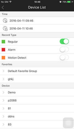 Easy Viewer IOS app settings screen