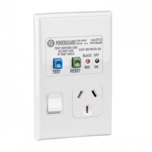 RCD protected socket outlet example